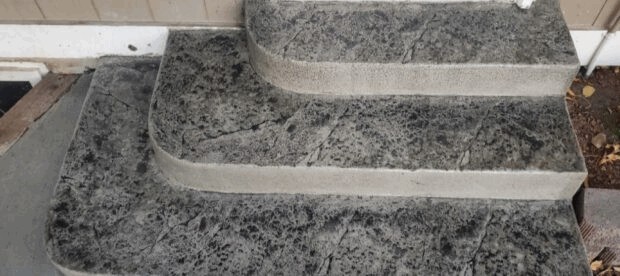 stamped concrete steps 111