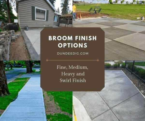 Broom Finish Types Fine, Medium, Heavy and Broom Swirl Dundee LLC