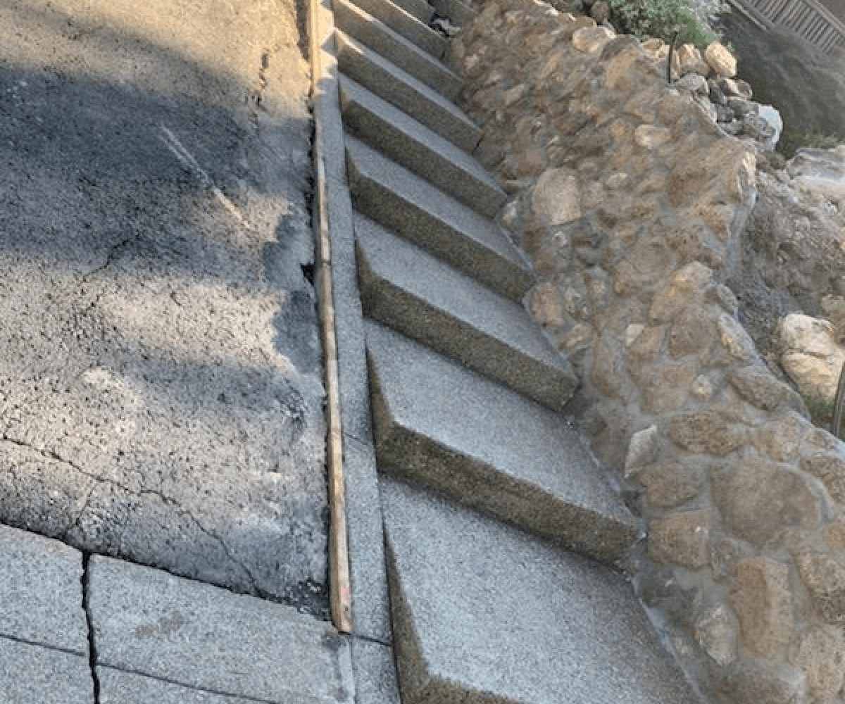 exposed aggregate steps 102