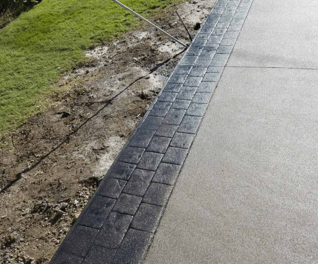 stamped concrete border 127