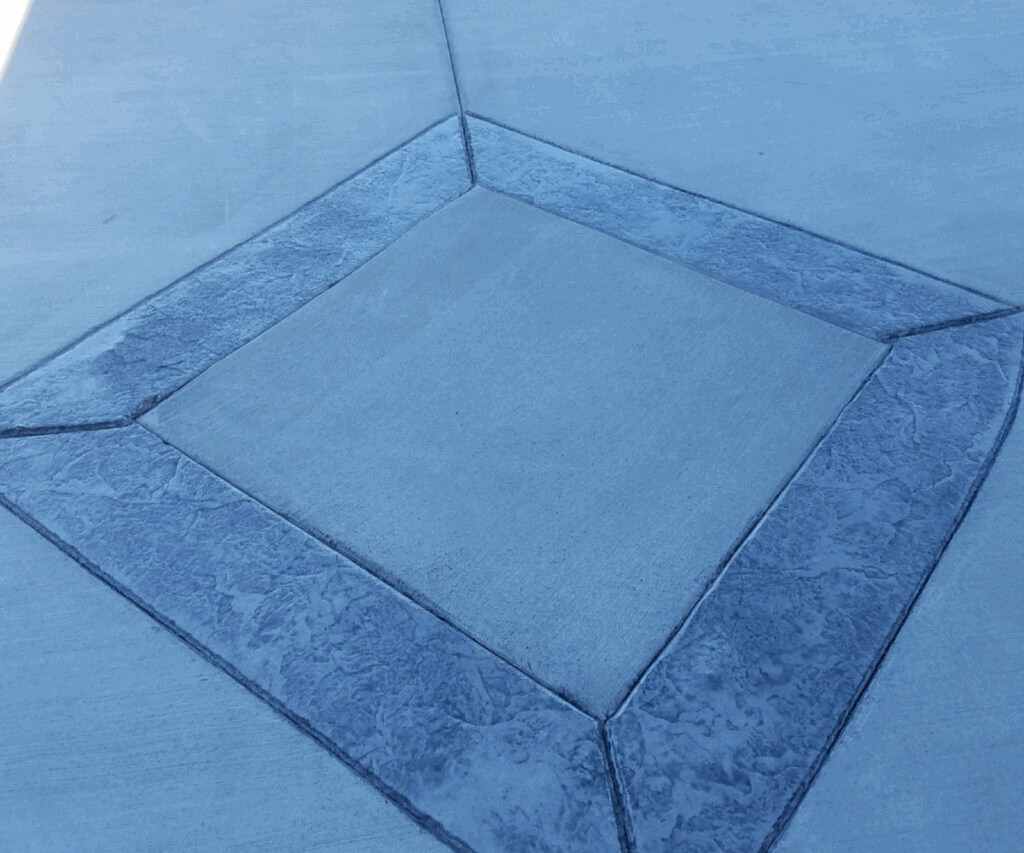 stamped concrete border 130