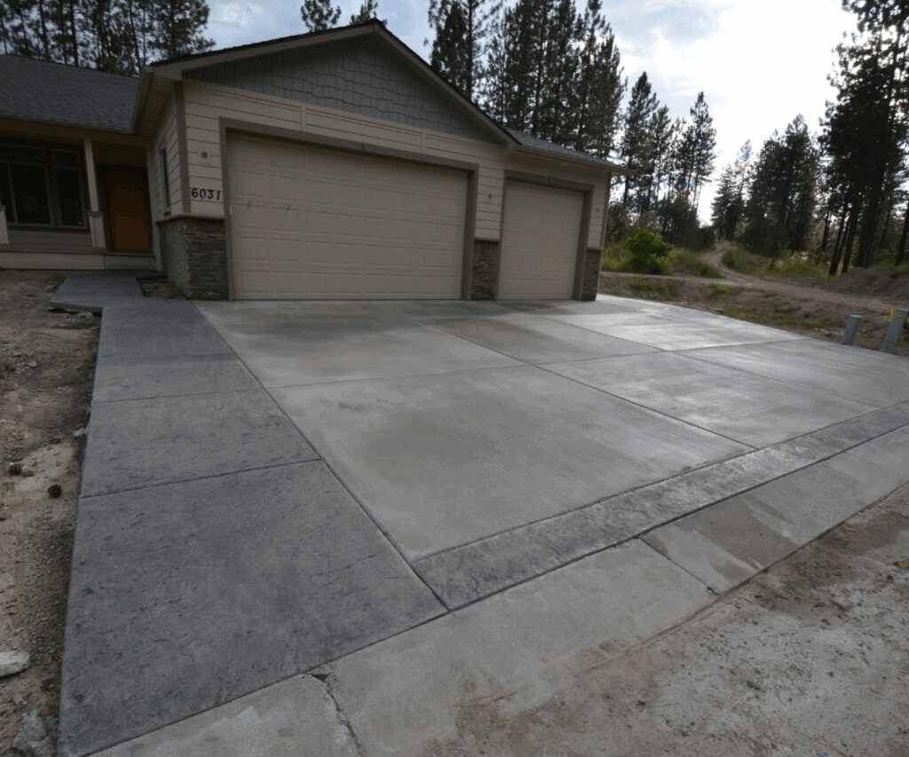 stamped concrete border 150
