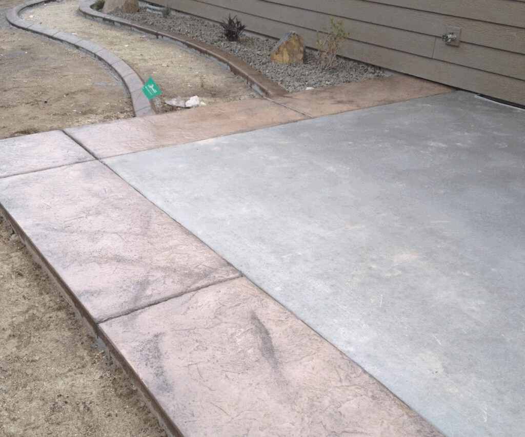 stamped concrete border 171