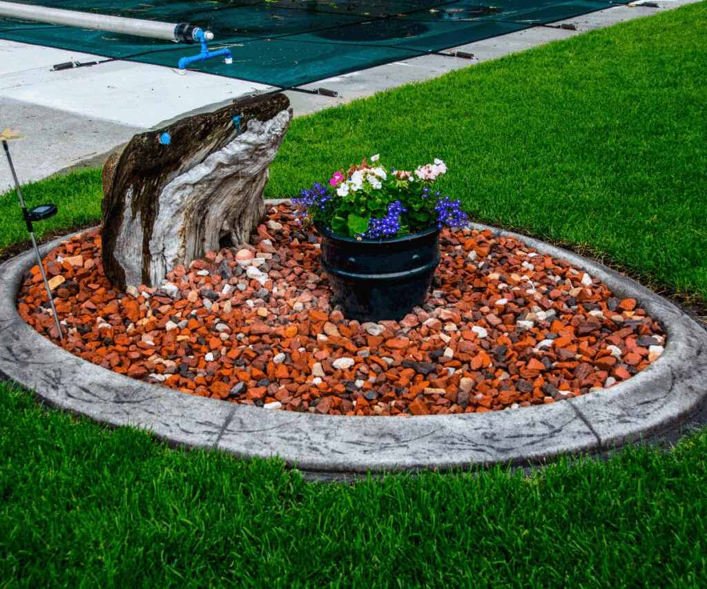 stamped curbing 107