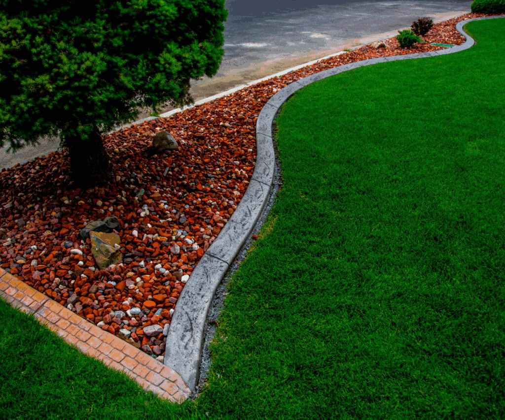 stamped curbing 111