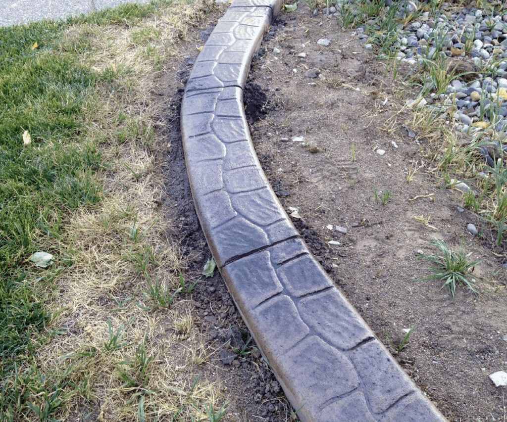 stamped curbing 122