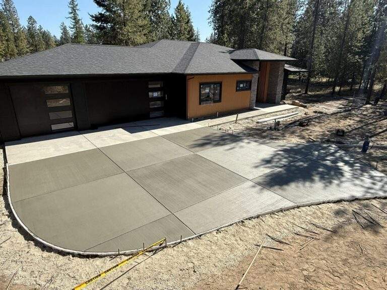 concrete driveway spokane landscaping