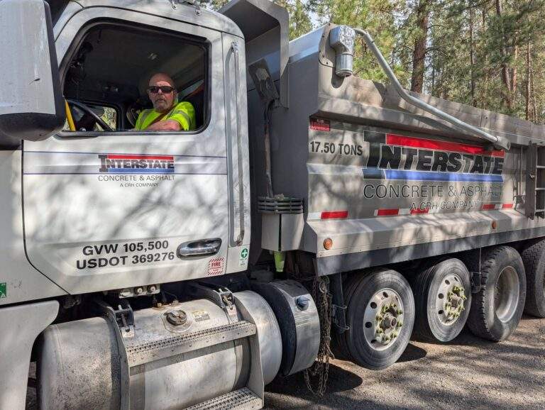 concrete truck for concrete work in spokane